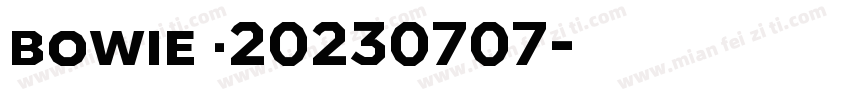 bowie ·20230707字体转换